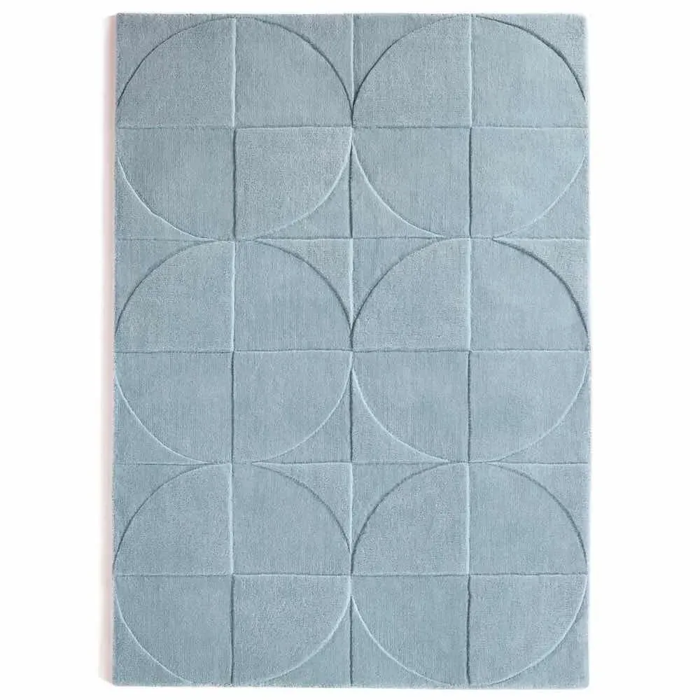 Penny Rug - Steel Blue, Wool image