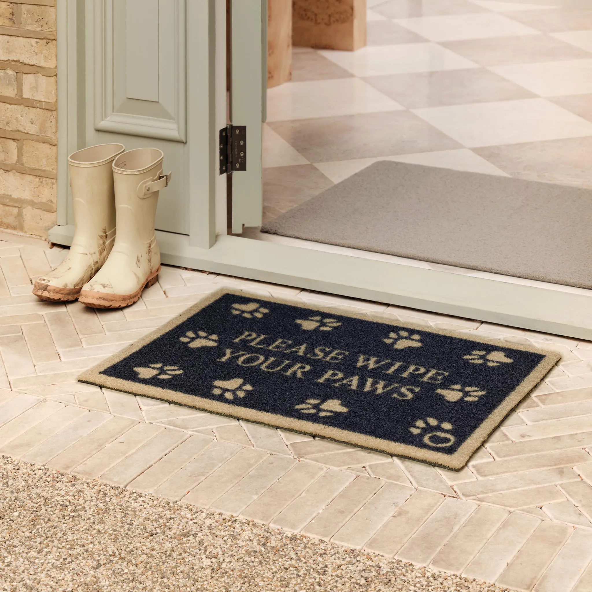 Hug Rug Pet 10 Outdoor Doormat - Navy, ECONYL Nylon product