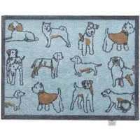Pet 75 Dogs Washable Doormat - Blue