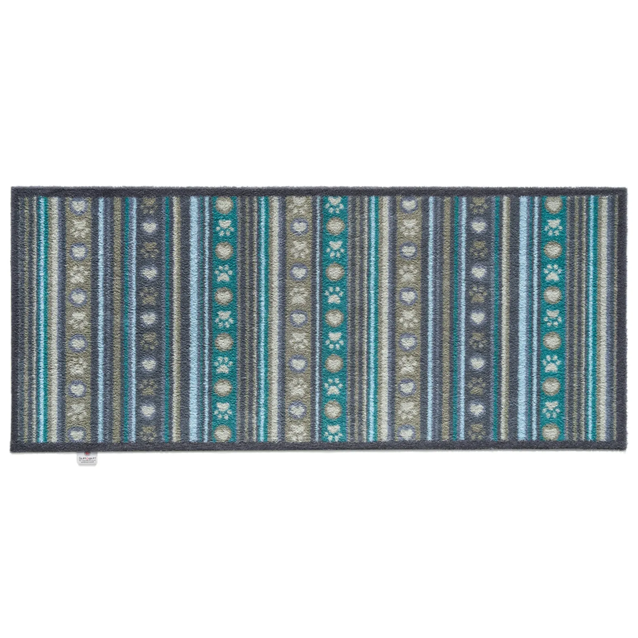 Pet 80 Paw Stripes Washable Runner - Beige