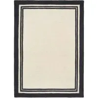 Piper Rug Monochrome - Cream, Wool
