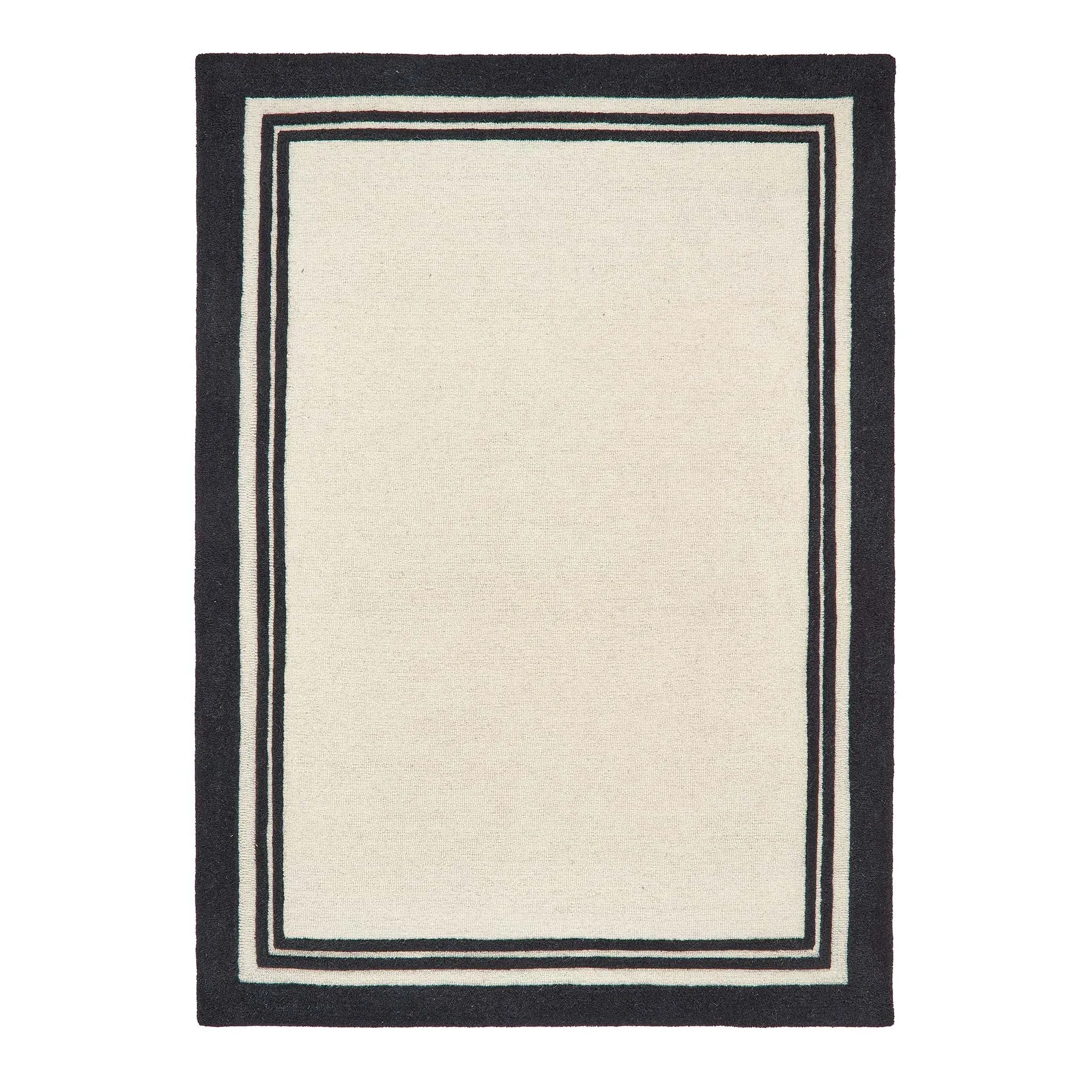 Piper Rug Monochrome - Cream, Wool image