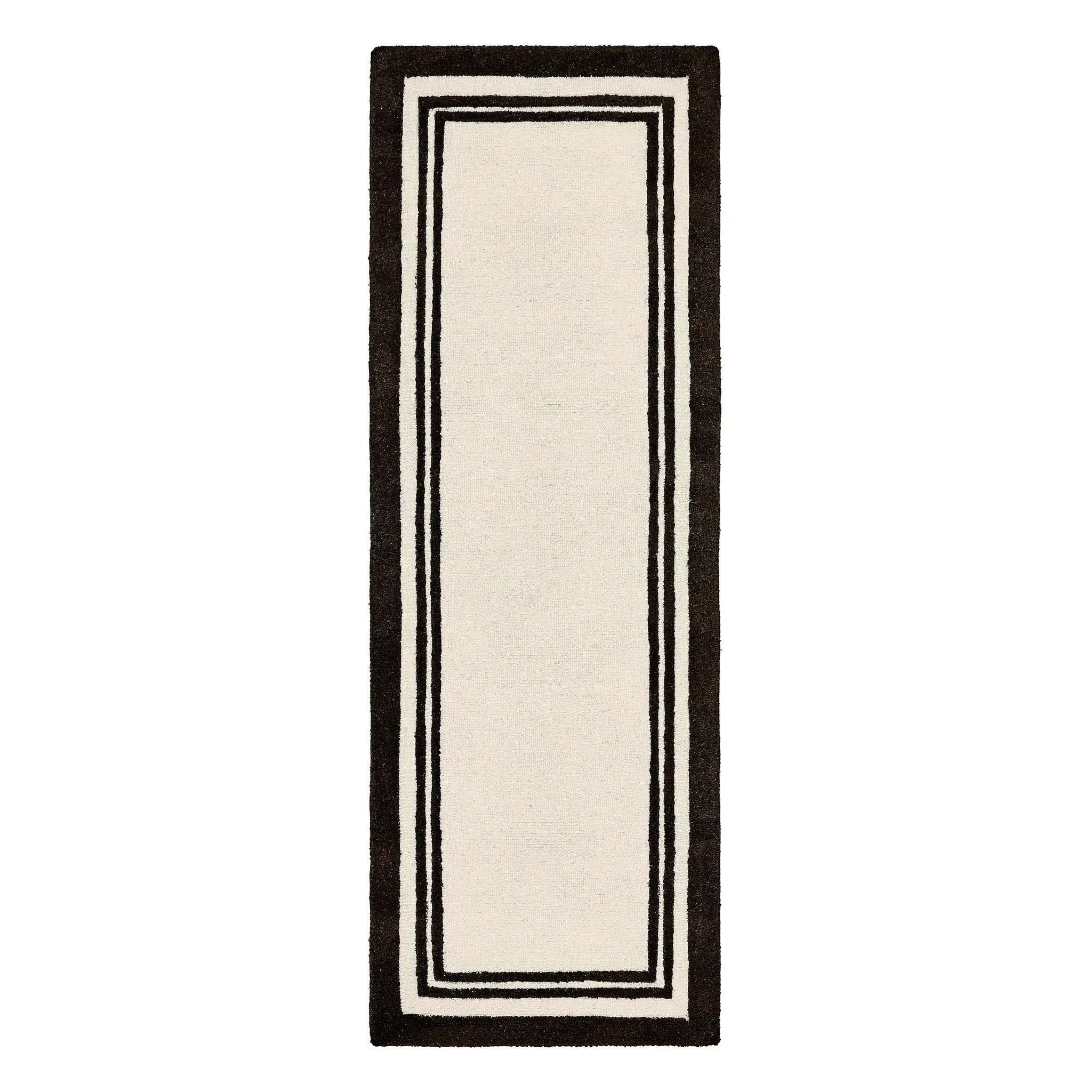 Piper Rug Runner - Cream, Wool image