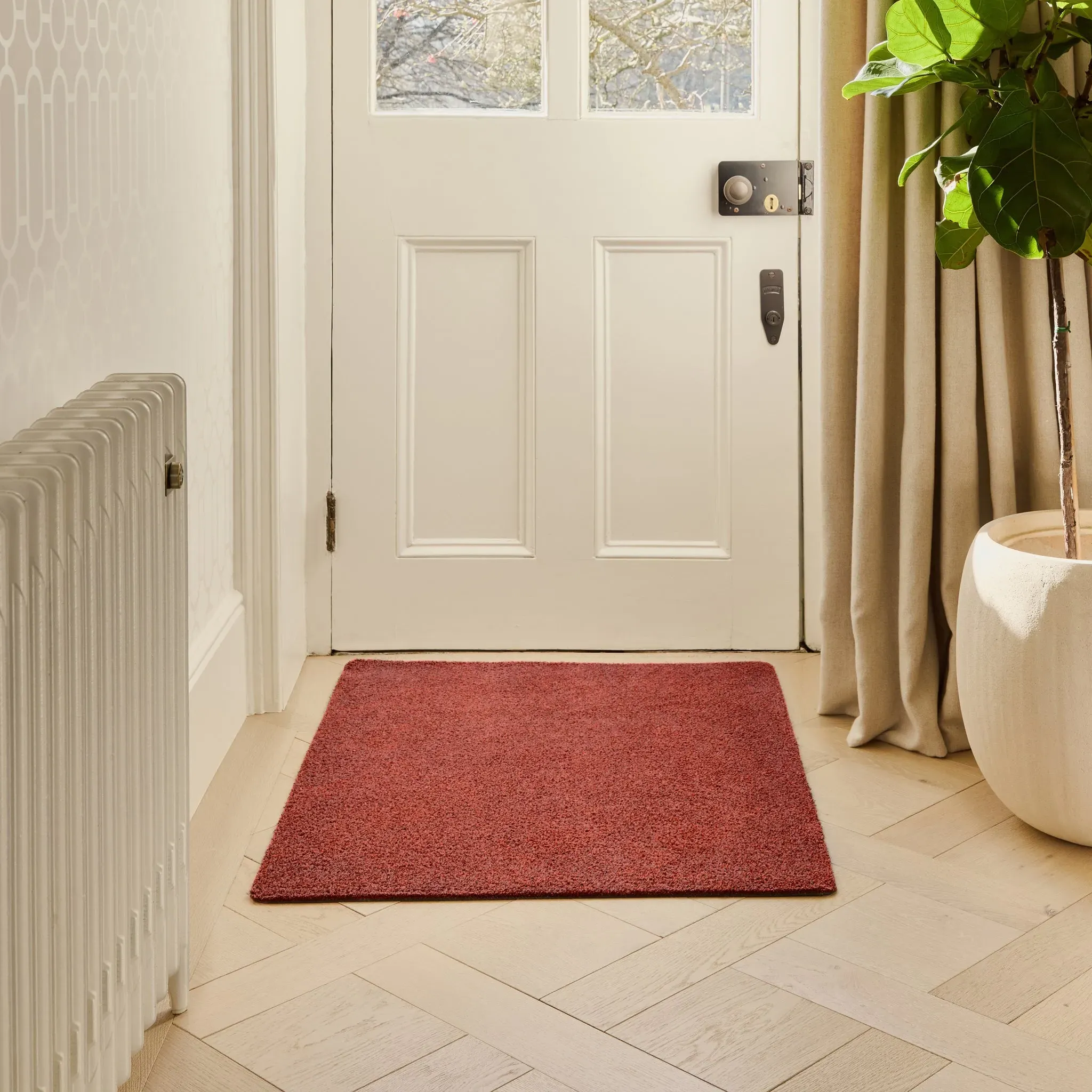 Hug Rug Plain Fleck Doormat - Terracotta, Recycled Cotton product