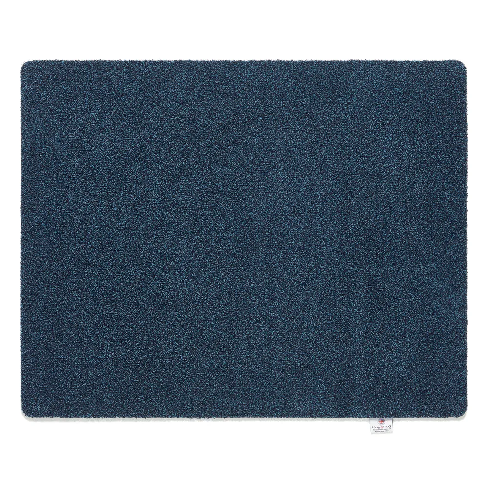 Plain Fleck Washable Doormat - Indigo