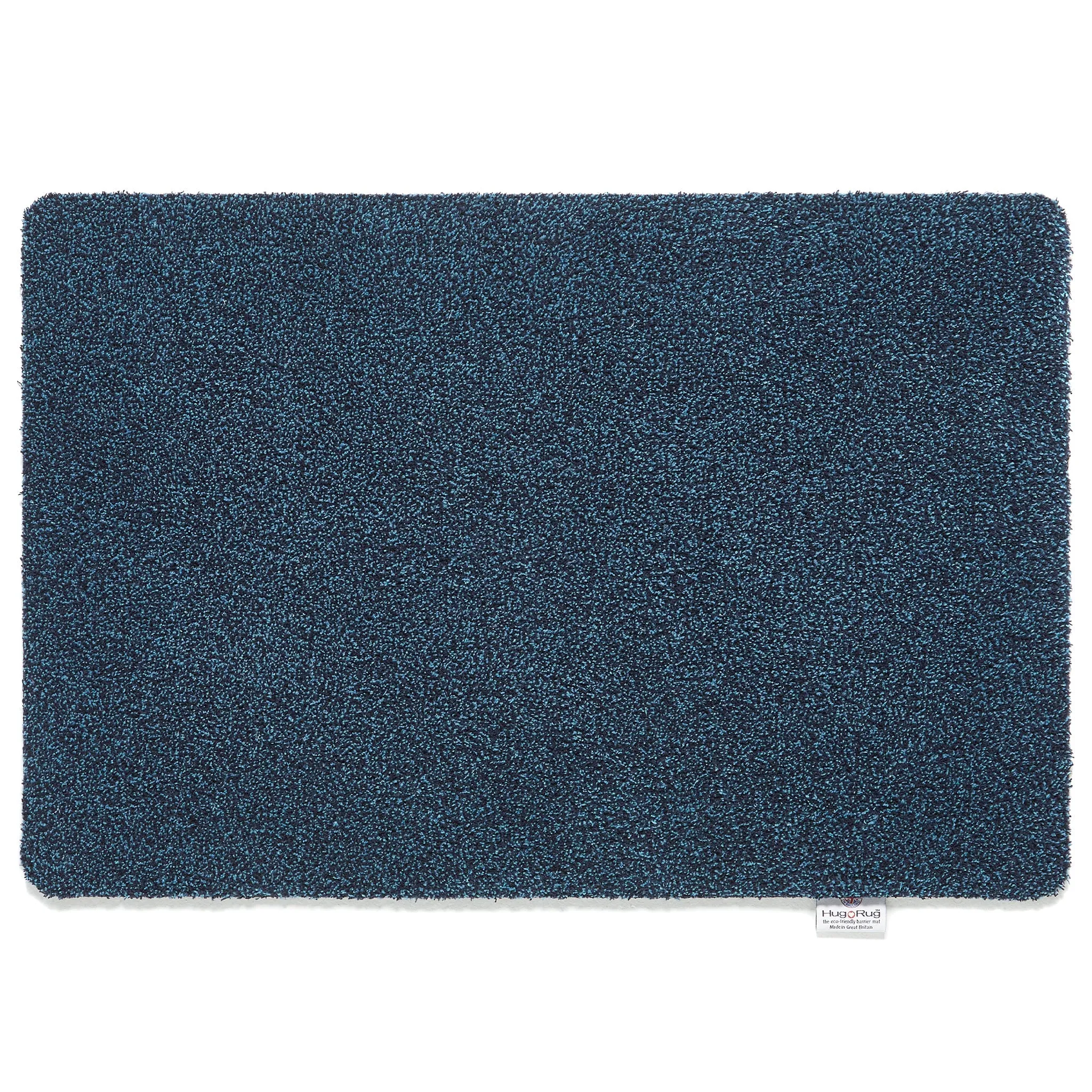 Plain Fleck Washable Doormat - Indigo