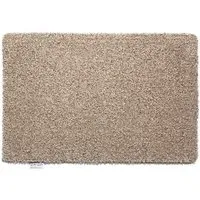 Plain Fleck Washable Doormat - Linen