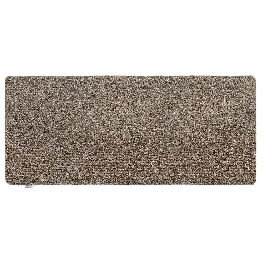 Plain Fleck Washable Runner - Coffee image