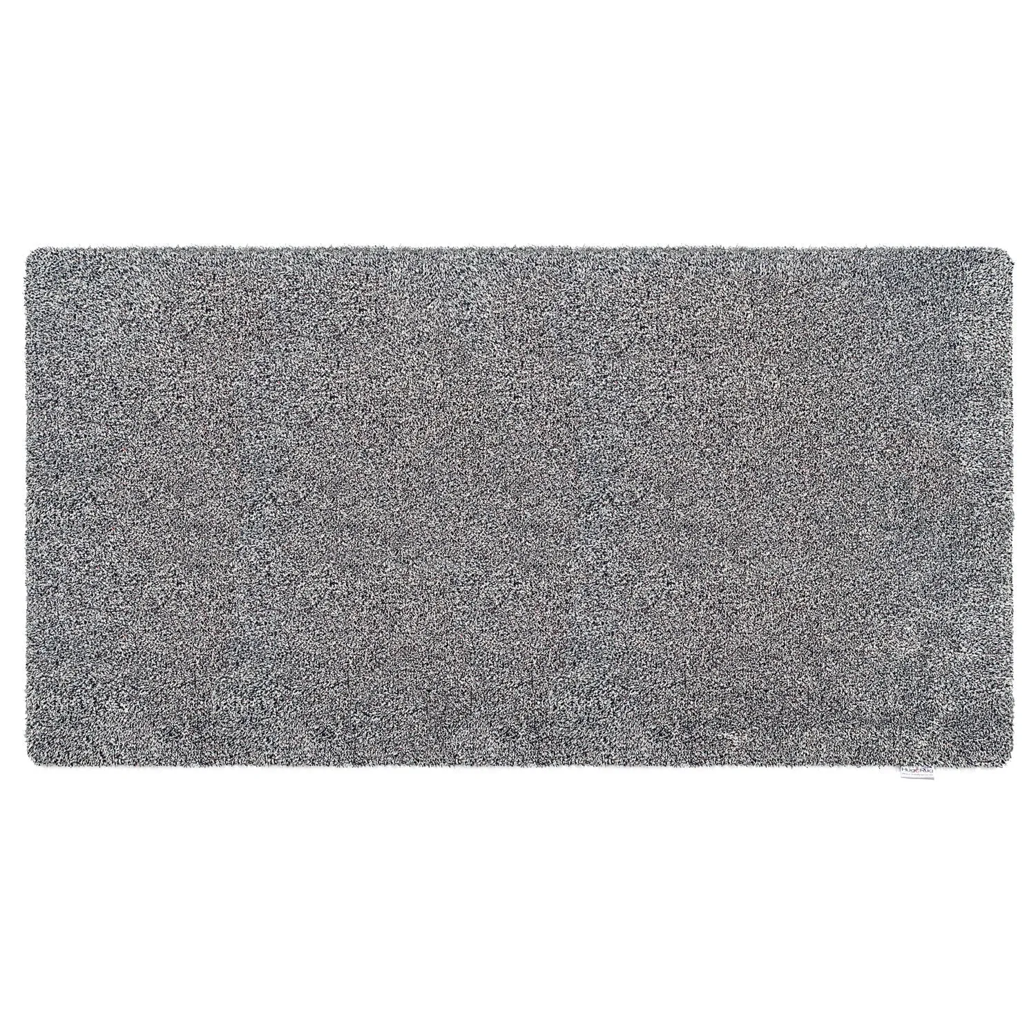 Plain Fleck Washable Runner - Light Grey, Cotton