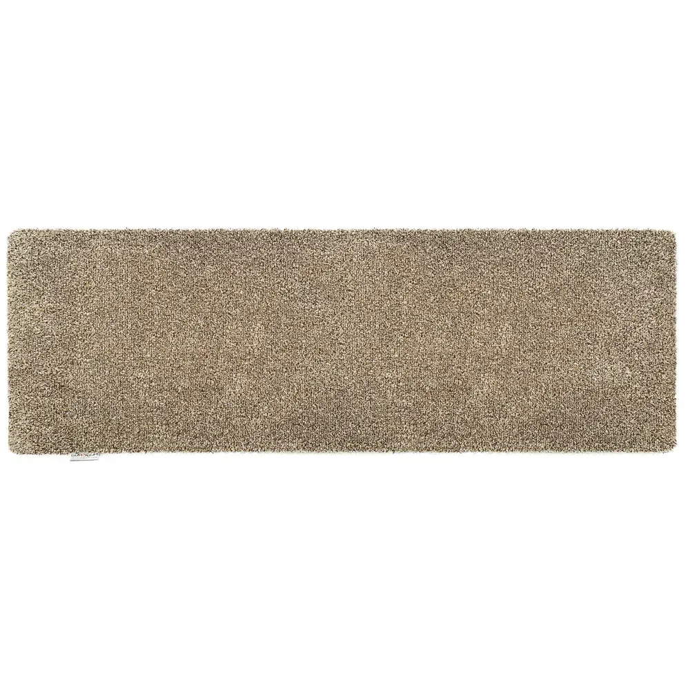 Plain Fleck Washable Runner - Linen