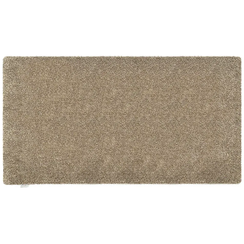 Plain Fleck Washable Runner - Linen