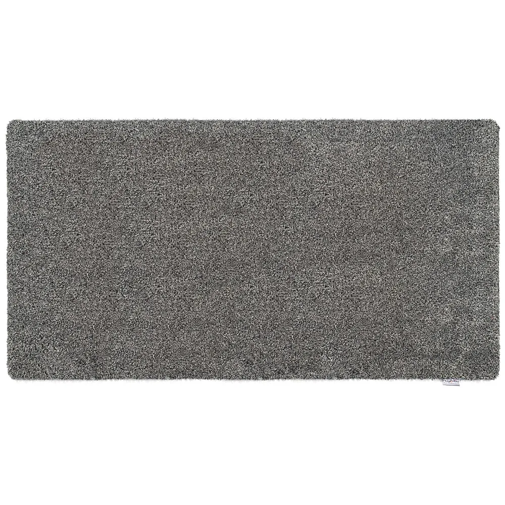 Plain Fleck Washable Runner - Slate, Cotton