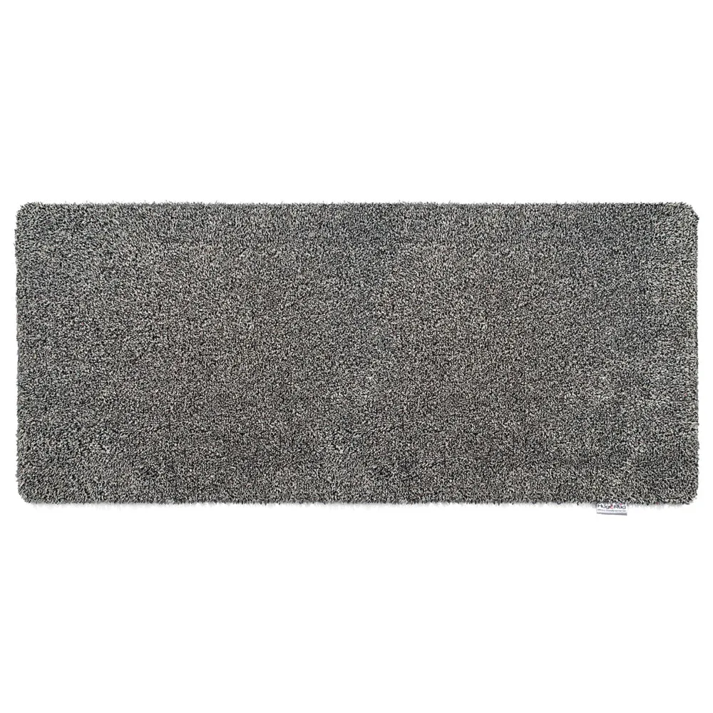 Plain Fleck Washable Runner - Slate, Cotton