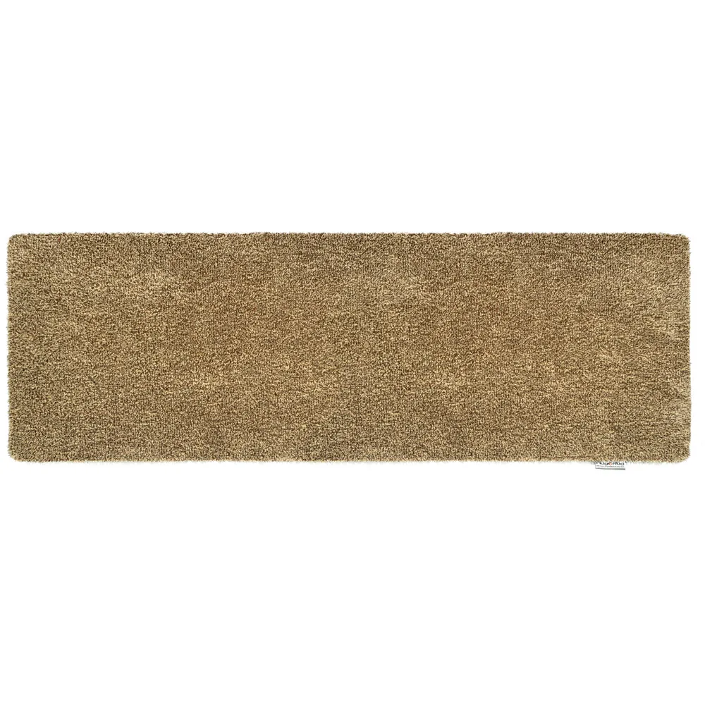 Plain Fleck Washable Runner - Stone, Cotton