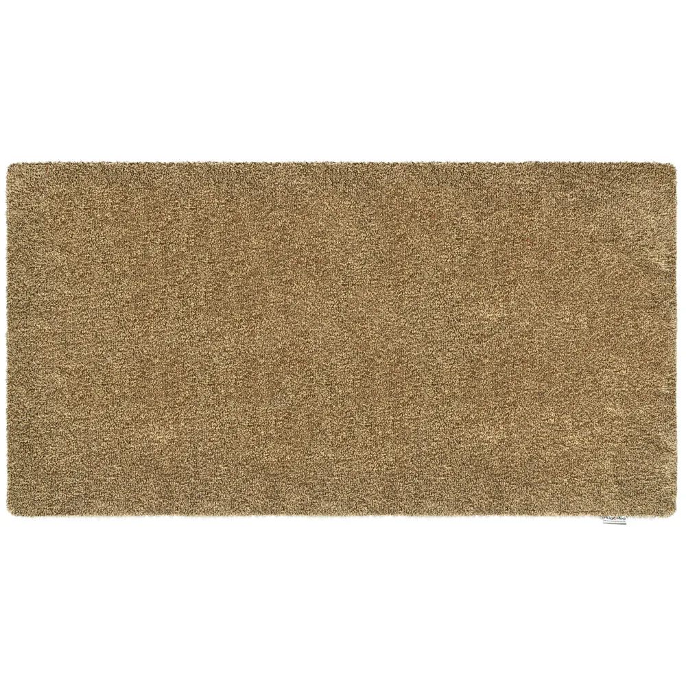Plain Fleck Washable Runner - Stone, Cotton