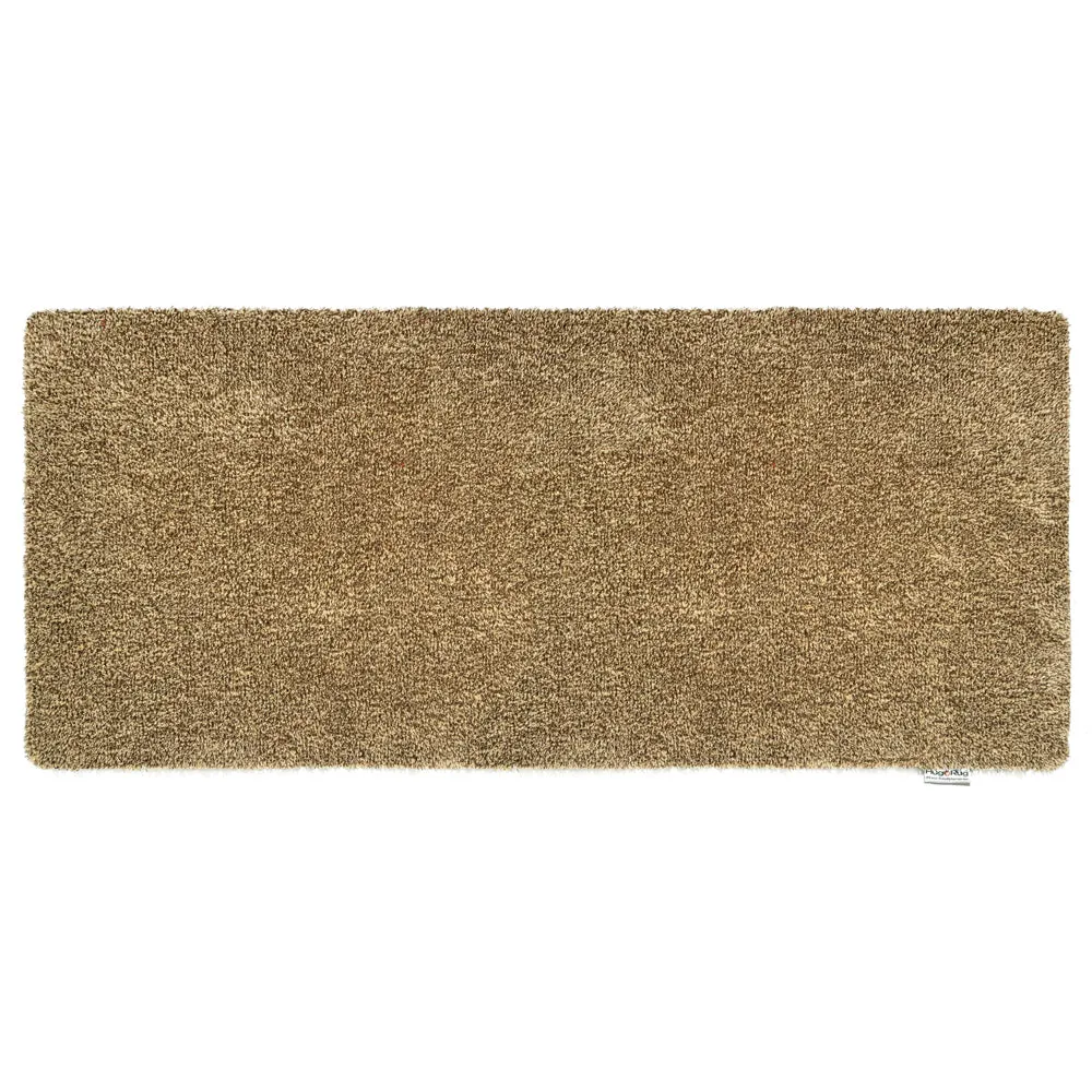 Plain Fleck Washable Runner - Stone, Cotton