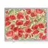 Poppies Galore Washable Doormat - Red, Beige