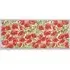 Poppies Galore Washable Runner - Red, Beige