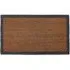 Printed Coir Border Doormat - Blue Grey