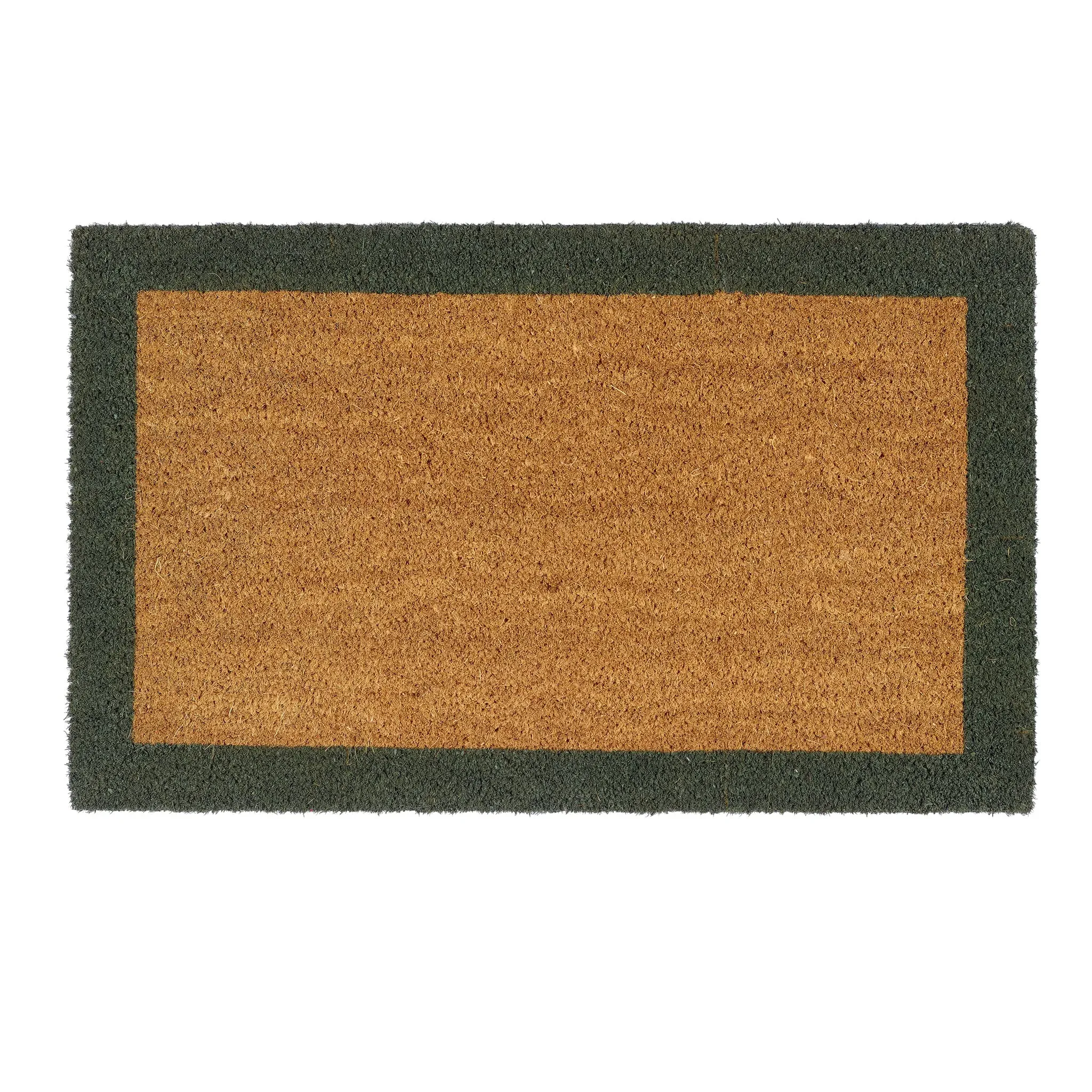 Printed Coir Border Doormat - Green