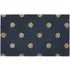 Printed Coir Polka Dots Doormat - Black