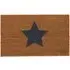 Printed Coir Star Doormat - Natural