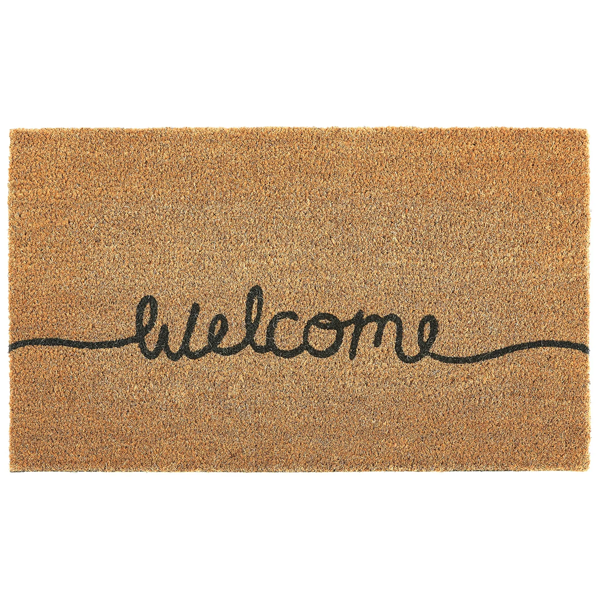 Printed Coir Welcome Doormat - 45x75cm image