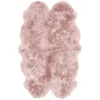 Quad Sheepskin Rug - Adobe Rose