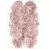Quad Sheepskin Rug - Adobe Rose