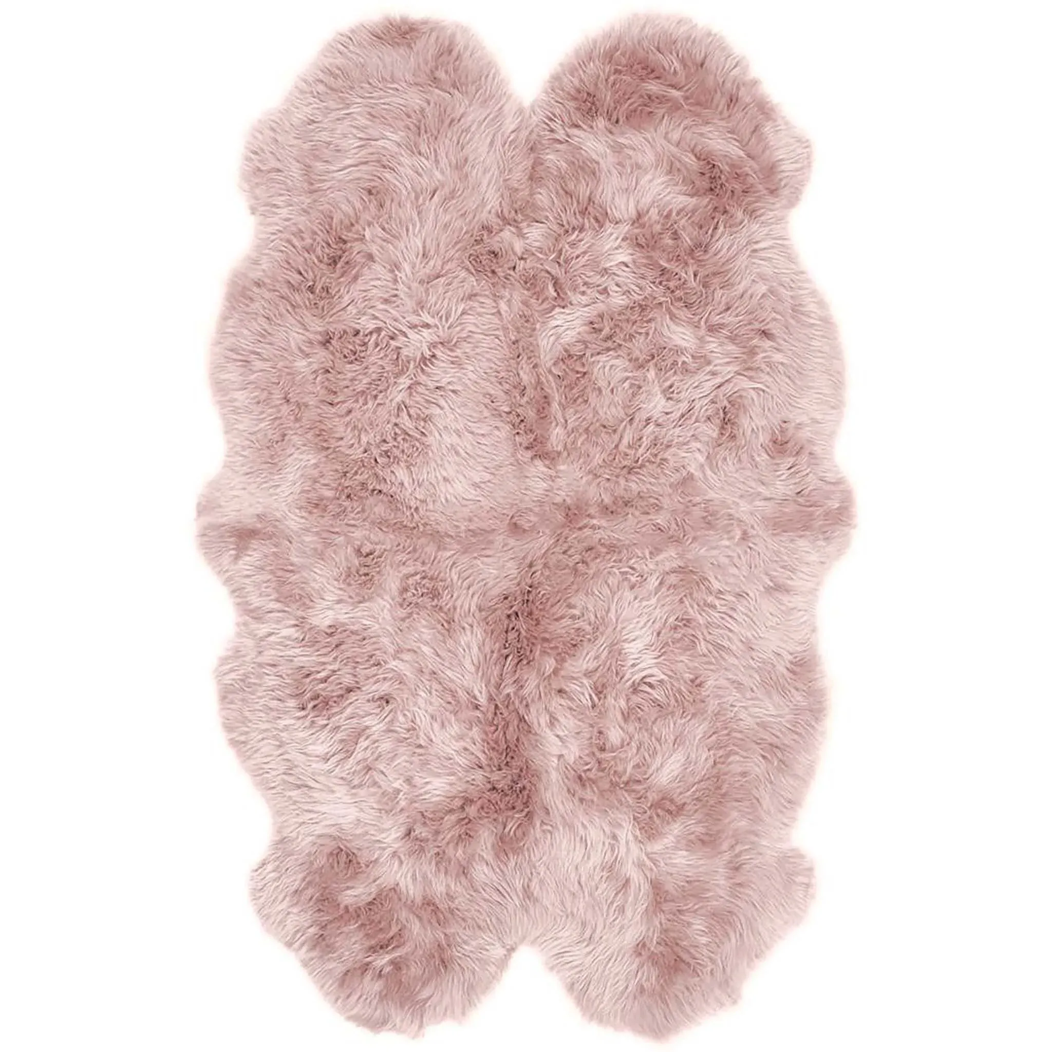 Quad Sheepskin Rug - Adobe Rose