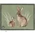 Rabbit 1 Washable Doormat - Green