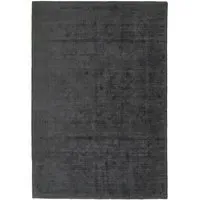 Reef Round Rug - Dark Grey, Recycled PET