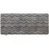 Ribbon Zig Zag Washable Runner - Grey