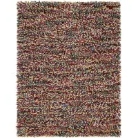 Rocks Shaggy Wool Rug - Multi