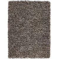 Rocks Shaggy Wool Rug - Navy