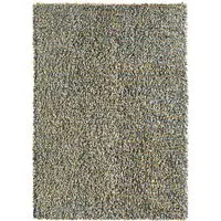 Rocks Shaggy Wool Rug - Ochre
