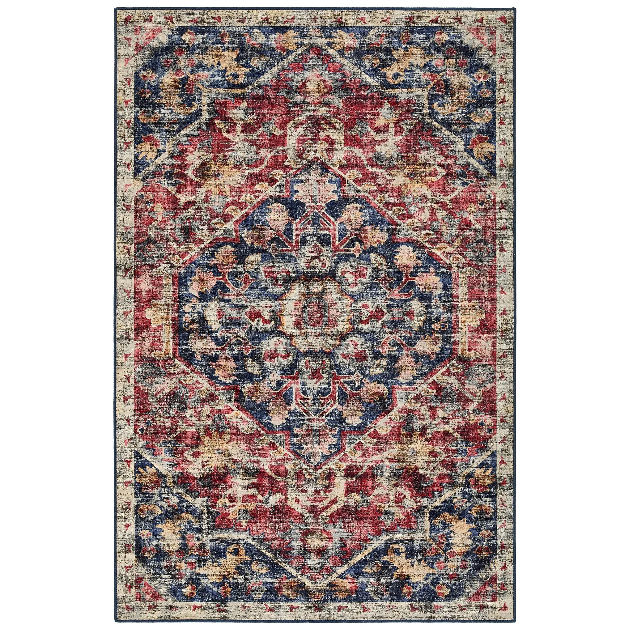 Royal Heritage Eco-Washable Rug - Blue