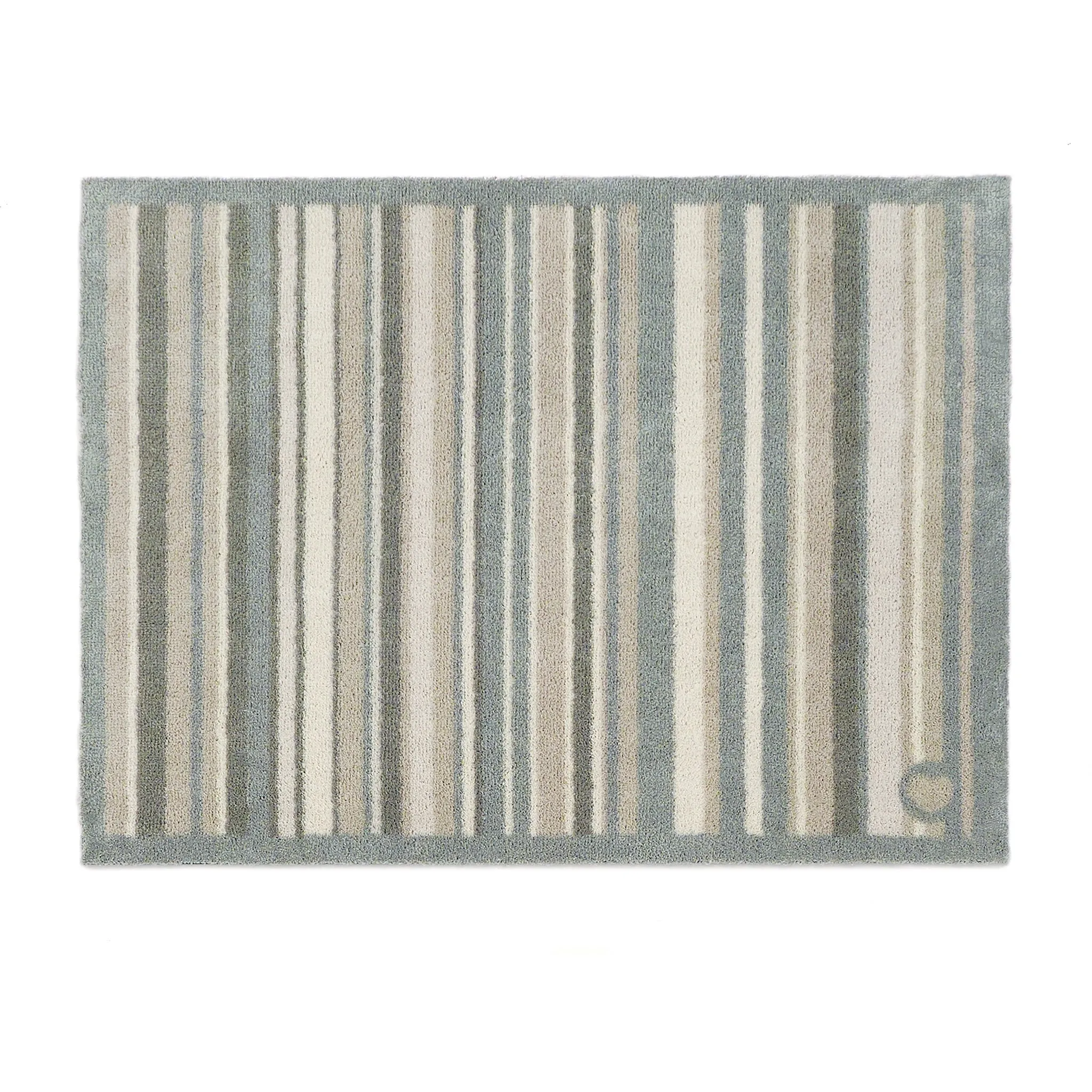 Sage Stripe Washable Doormat - Sage Green image