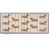 Sausage Dog Washable Runner - Cream, Beige