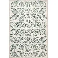Scroll Eco-Washable Rug - Green, Recycled Polyester