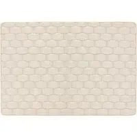 Sculptured Basketweave Rug - Ivory
