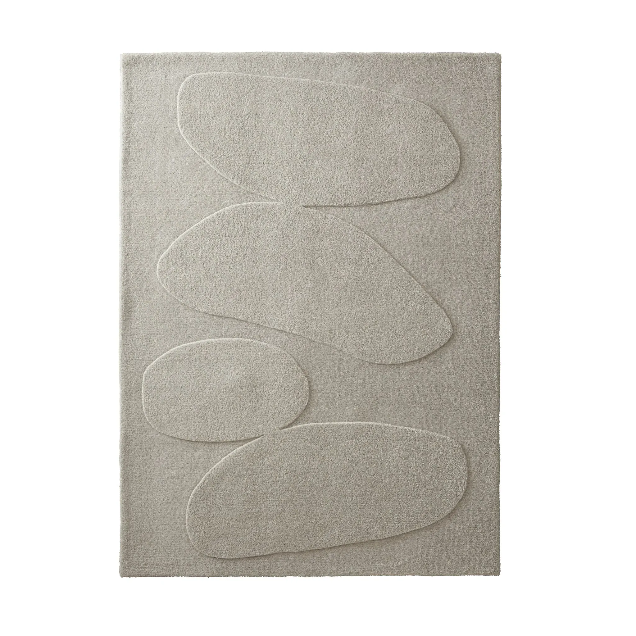 Sculptured Pebble Rug - Oatmeal, Wool image