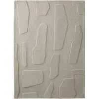 Sculptured Stone Rug - Oatmeal, Wool