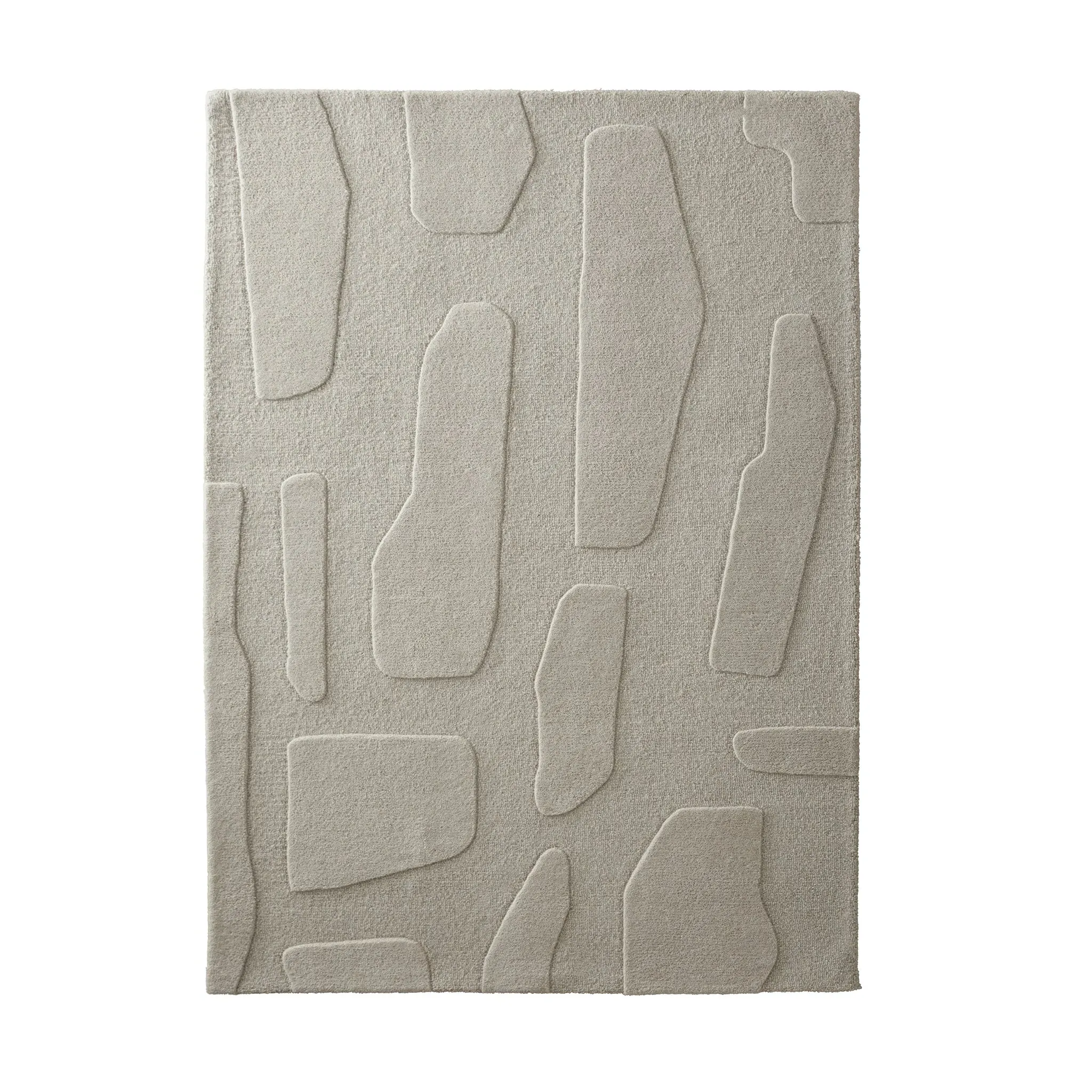Sculptured Stone Rug - Oatmeal, Wool