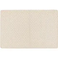 Sculptured Washable Honeycomb Rug - Ivory