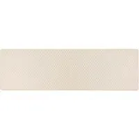 Sculptured Washable Honeycomb Rug Runner - Ivory