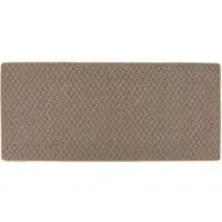 Sculptured Washable Honeycomb Rug Runner - Mink