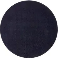 Sense Round Washable Rug - French Navy, Recycled PET