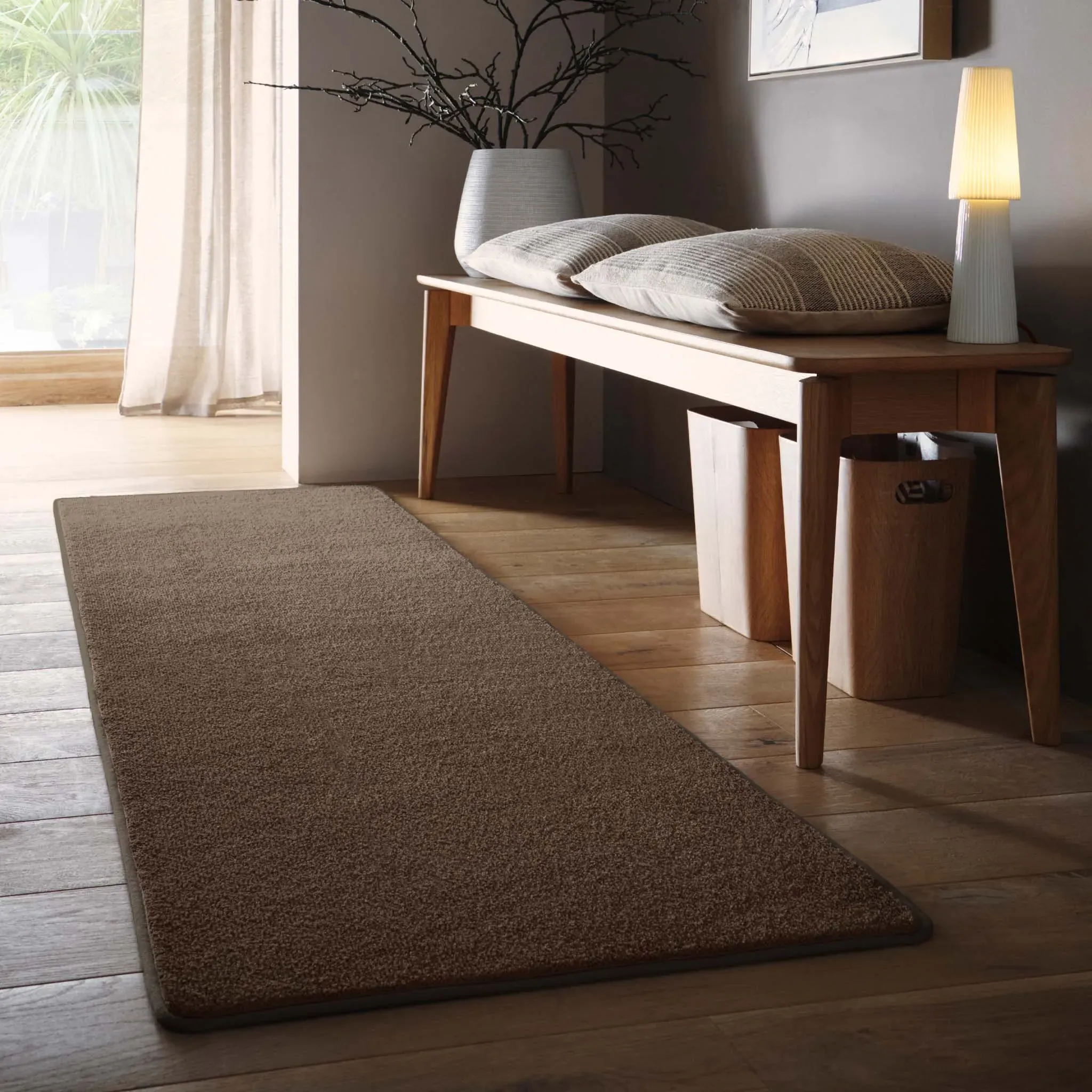 Hug Rug Sense Washable Rug Runner - Stone, Recycled PET product