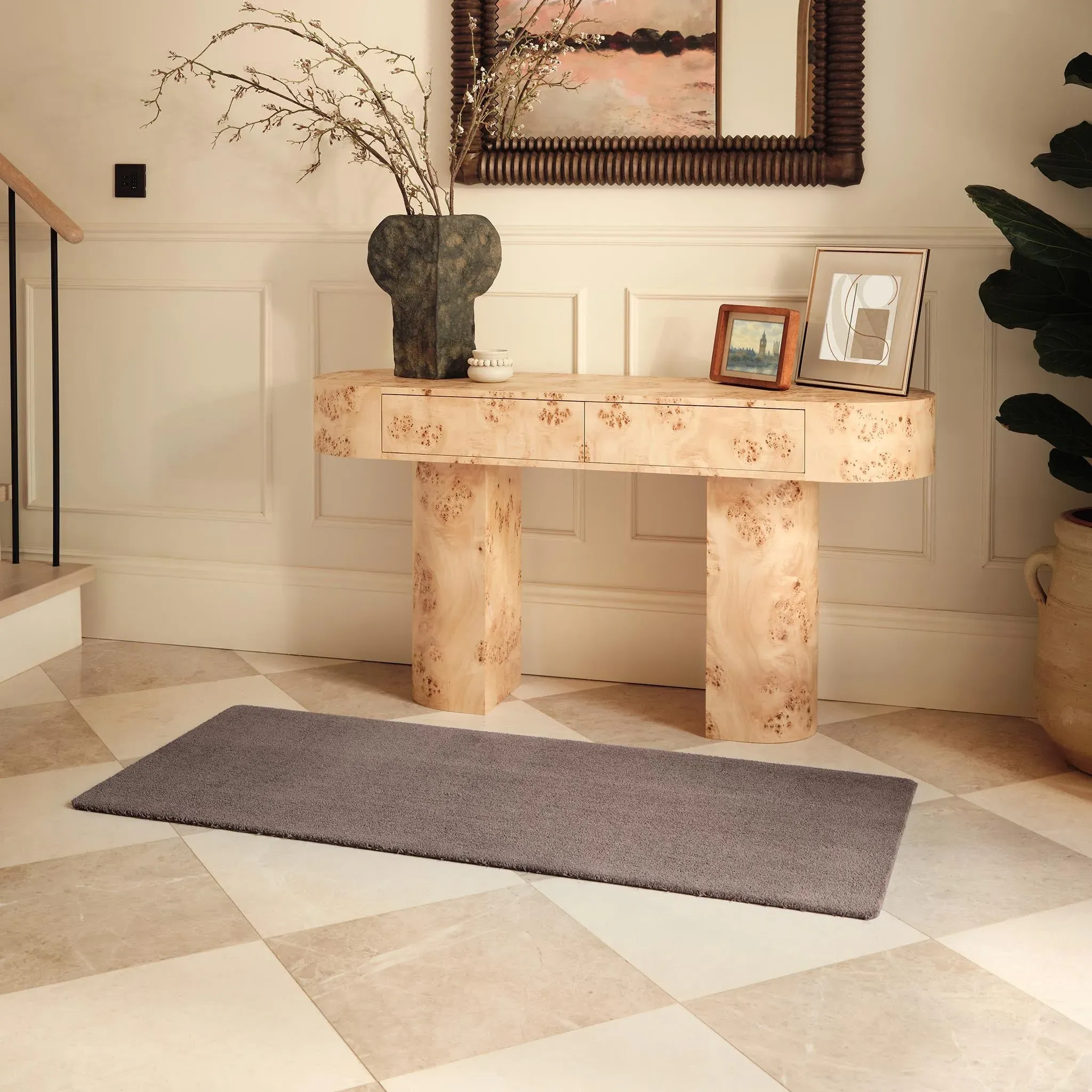 Hug Rug Sense Washable Runner - Mink, Recycled PET product
